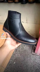 Sepatu Boots Sleting Kantor & Satpam TNI Casual Modis