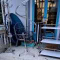 Sào phơi đồ inox uốn hình chu S , có khoen. 
