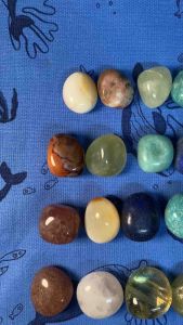 Set đá thanh tẩy 7 luân xa tumbled mài bóng viên đẹp -  7 màu sưu tầm xinh xắn thanh tẩy - SET 7 CHAKRA TUMBLED STONE