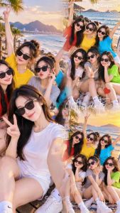 Áo Nhóm Áo Team Đi Biển Nhiều Màu – Áo Đồng Phục Nhóm Bạn Gia Đình Du Lịch Cotton 35/65 | Thời Trang OCN