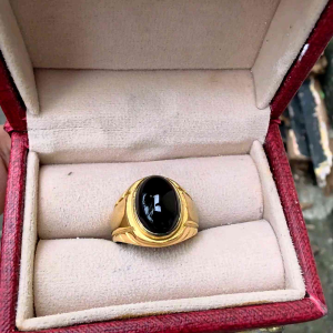 Cincin Batu Kecubung Wulung Minimalis