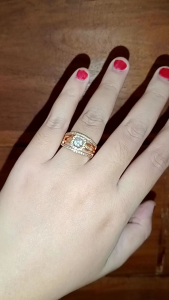 cincin emas kadar ringan 8gram sudah termasuk surat