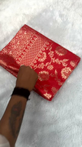 SAREE  Soft Litchi SilkWork: Zari Weaving All over Saree And Border MK1061 SAREE