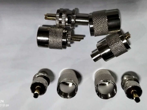 UHF Male Plug PL259 Connector for RG8 Coax Antenna Cable adapters 4.8mm