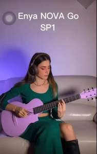 กีตาร์โปร่งไฟฟ้า ENYA NOVA GO SP1 size 35 งาน ผสม poly ดี ราคาไม่แรง น้ำหนักสัมผัสงานดีสุดๆ เริ่มต้น