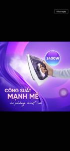 Bàn ủi hơi nước Panasonic NI-S630VRA 2400W - Hơi phun mạnh mẽ - Chống đóng cặn - Chế độ tự ngắt an toàn - Hàng chính hãng Bảo hành 12 tháng