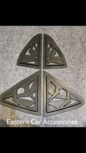 PERODUA Myvi 2018-2024 Rear Side 3D Carbon Style Window Triangle Mirror Cover Protector Casing