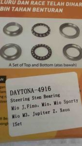 Steam bearing komstir racing mio mio j mio m3 jupiter 100% original Daytona kode 4916