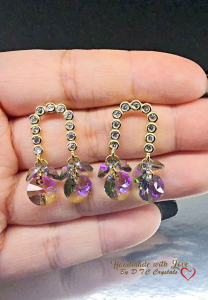 [D.T.C Crystals] 14K U-Shaped Earstuds with Swarovski Crystals