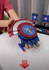 【Ready Stock🇲🇾】Captain America Shield Launcher Toys mask cosplay ironman - 216