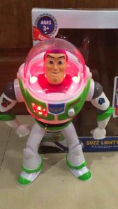 Mainan Robot Buzz Toy story-Spiderman-Ironman-CAPT A bisa jalan ada lampu dan musik
