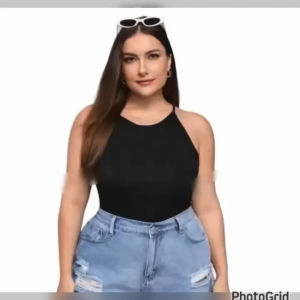 Plus Size Sleeveless Top Halter Top Plus Size Spaghetty Top Plus Size Sando Top Plus Size (Alice)
