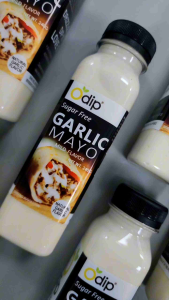 Sugar Free Garlic Mayo Sauce 240g OdipMyDip for Shawarma Kebab Burgers Wraps Sandwiches Salad & Grilled Meats – Creamy Spread & Dip
