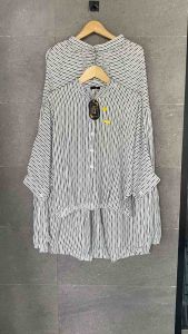Setelan rok wanita terbaru bahan rayon twill motif salur Setrok Wenny rasya termurah terkini 2025