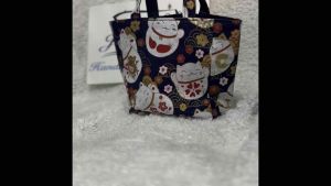 Handmade Tote Bag Mahjong batik Sia My Melody Fortune Cat