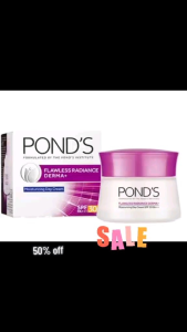 PONDS Flawless Radiance Dermal Night Cream deeply nourishes and repairs skin while you sleep. 50grams