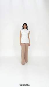Welabelle Naomi Top / Drape Blouse / Atasan Tank Top Elegant Wanita (T101)