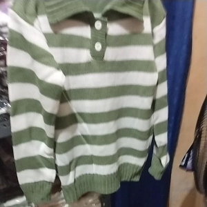 Sweater Rajut Polo Anak Perempuan Umur 8-12 Tahun/ Baju Atasan Anak Tebal Premium