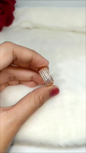 Cincin wanita model plat tebal mewah xuping anti karat