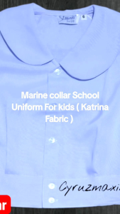 MARINE COLLAR/BABY COLLAR BLOUSE SCHOOL UNIFORM FOR GIRLS