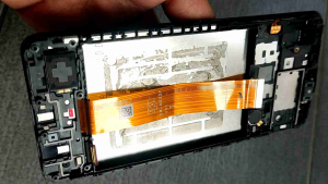 Frame LCD - Tulang LCD - Tatakan LCD Samsung A02 Original Copotan