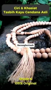 Tasbih Kayu cendana 100%jaminan Asli garansi!!! + bonus khusus untuk ke rezekian
