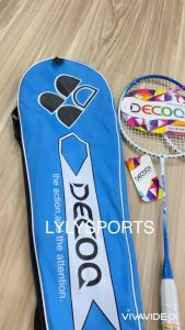 Bộ vợt cầu lông chính hãng (2 vợt +12 trái cầu) DECOO AT-3005 cặp vợt cầu lông tốt nhẹ dây căng trợ lực