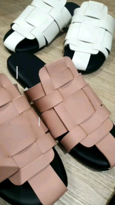 Jacky Riana Flat Sandal Wanita Kekinian Jumbo Size Big Size Custom Kaki Lebar Gendut Hadiah Kado Sepatu Sendal Cewek Perempuan