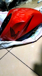 Cover Tengki Honda All New CBR150R Merah Lis Hitam Model CBR 250 RR