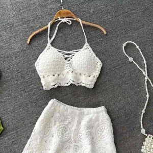 ️Set Ren Bikini 2 Món Gồm Áo Bra và quần đùi ren shop honniehouse