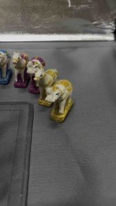 ตุ๊กตาช้างม้า จิ๋ว ไหว้บูชาศาลตายาย ศาลพระภูมิ แก้บน (5*2.5*7)