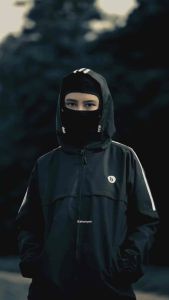Jacket Perasut Running INDIGO Cassual Stripe Untuk Pria Wanita Waterproof Tahan Air Kualitas Bagus