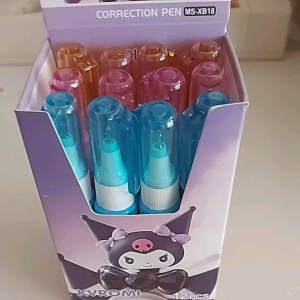 Correction Fluid Tip ex Cair SANRIO KUROMI 12 Pcs isi 6 ml