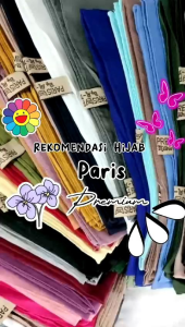 Hijab Segi Empat Paris Premium Jahit Pinggir Tanpa Letoi