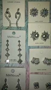 ต่างหูเพชร Cz AAA+