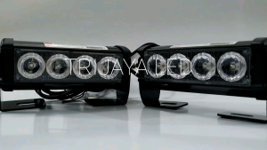 Lampu LED STROBO SIGNAL BLITZ BIRU 4 Mata 8 Mode Vama Federal Motor Mobil Blits Kedip Waterproof Saklar Switch On Off Senja