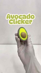 CLICK-ET! Avocado Clicker Keychain by Slycelab 3DPrinted Aesthetic Fidget Toy for Stress Relief