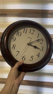 Affordable MAG W-518 analog wall clock with a dark brown finish frame 30 cm 😍👌🏻