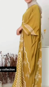 Kaftan rayon premium super jumbo//kaftan wanita motif tradisional busui friendly