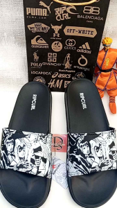 Promo Sandal Slip On Pria Wanita & Karakter Kartun Anime Putih