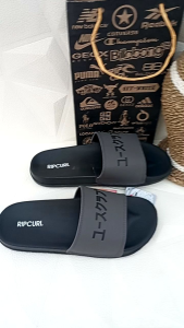 promo sandal slip on pria wanita/sandal selop terlaris/abu-abu