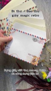 [Bao thư giấy mỹ thuật MAGIC COMMA WHITE] 11x16cm tinh tế sang trọng đậm chất kraft & handmade.