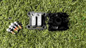 ชุดหรีดวาวล์พร้อมข้อต่อคอคาร์บูแท้ "ครบชุด" เครื่องตัดหญ้าMakita รุ่น RBC 411UและMARUYAMA รุ่นMBC 411Uของแท้