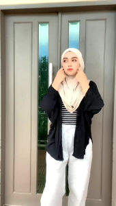 Blouse Zafira rayon twill Ld 110 - atasan wanita terbaru Korean style