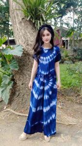 เชิ้ตมัดย้อมครามลายขยุ้มก้อนเมฆโครตสวยเลยใส่เที่ยวทะเล ราคาต่อตัว