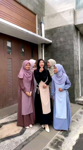 Ready Stock Seraya Dress A By Naisha Hijrah / Gamis Remaja Terbaru / Gamis Bahan Tunica Premium / Gamis Busui Friendly