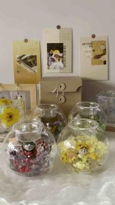 Preserved Flower Round Candle Holder Scented Candle Valentine Gift Birthday Hadiah 永生花烛台 生日礼物 情人节