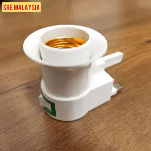 E27 DIM LIGHT HOLDER/WALL LAMP HOLDER/Lampu Holder 3 PIN PLUG