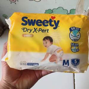 Popok Sweety Dry x-pert mini pack size M isi 5pcs celana
