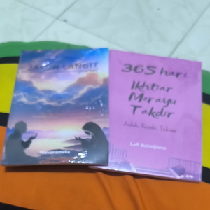 paket 2 buku JALUR LANGIT JOURNAL dan 365 hari IKHTIAR MERAYU TAKDIR JODOH REZEKI SUKSES
